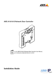 Axis Communications A1610-B Installationsanleitung