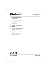 EINHELL TC-PG 10/E5 Originalbetriebsanleitung