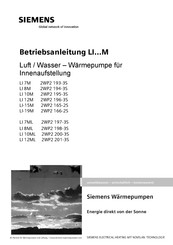Siemens LI 12ML 2WP2 201-3S Betriebsanleitung
