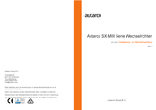 Autarco SX-MIII Serie Installations- Und Betriebshandbuch