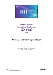 SMART Board GXV2-Serie Montage- Und Wartungshandbuch