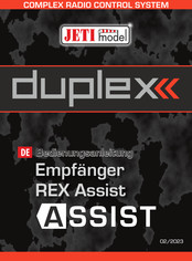 JETI model duplexx REX Assist-Serie Bedienungsanleitung