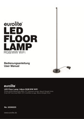 EuroLite LED Floor Lamp 148cm RGB/WW WiFi Bedienungsanleitung