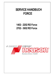 Neuson Force Serie Servicehandbuch