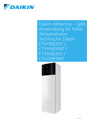 Daikin Altherma ETVH16E9W7 Technische Daten