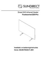 Sundirect Footwarmer220-Pro Installations- Und Bedienungsanleitung