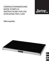 Spring 38 1400 00 10 Gebrauchsanweisung