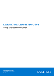 Dell Latitude 3340 2-in-1 Einrichtung Und Technische Daten