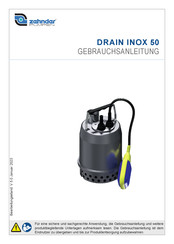Zehnder DRAIN INOX 50 Gebrauchsanleitung