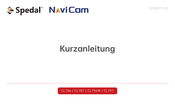 Spedal NaviCam CL787 Kurzanleitung