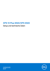 Dell XPS 9320 Einrichtung Und Technische Daten
