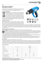 HOGERT HT2C550 Benutzerhandbuch