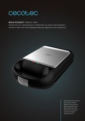 cecotec ROCK'NTOAST FAMILY 3IN1 Bedienungsanleitung