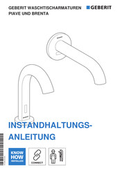 Geberit BRENTA Instandhaltungsanleitung