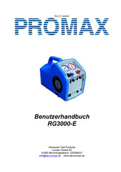 Promax RG 3000-E Benutzerhandbuch