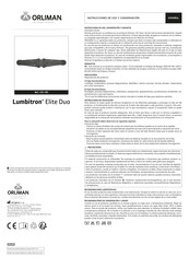orliman Lumbitron Elite Duo LTG-105 Gebrauchsanleitung Und Pflege