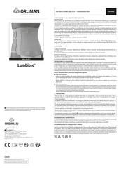 orliman Lumbitec FX-211 Gebrauchsanleitung Und Pflege