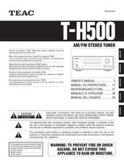 Teac T-H500 Bedienungsanleitung