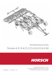 HORSCH Terrano 4.4 GX Betriebsanleitung