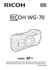 Ricoh WG-70 Starthandbuch