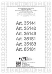 Gessi 65181 Bedienungsanleitung