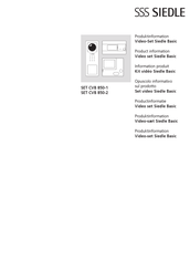 SSS Siedle SET CVB 850-1 Produktinformation