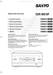 Sanyo DSR-M810P Bedienungsanleitung