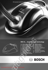 Bosch BSG 8 serie Gebrauchsanweisung
