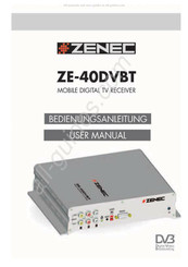 ZENEC ZE-40DVBT Bedienungsanleitung