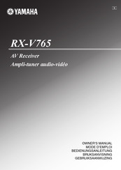 Yamaha RX-V765BL Bedienungsanleitung