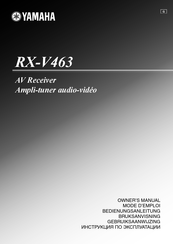 Yamaha RX-V463 Bedienungsanleitung