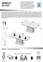 Forte JESOLO JSLT422 Montageanleitung