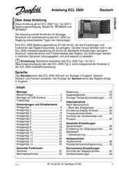 Danfoss ECL 2000 Anleitung