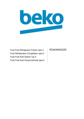Beko RCNA400E32ZX Bedienungsanleitung