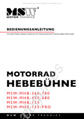 MSW Motor Technics MSW-MHB-135-PRO Bedienungsanleitung