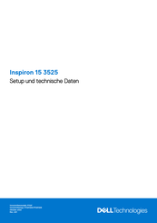 Dell Inspiron 15 3525 Einrichtung Und Technische Daten