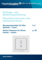 eQ-3 homematic IP HmIP-SMI55-2 Montage- Und Bedienungsanleitung