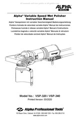 Alpha Professional Tools VSP-320 Bedienungsanleitung