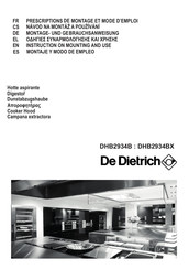 De Dietrich DHB2934BX Montage- Und Gebrauchsanweisungen