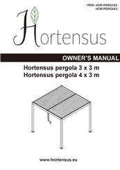 Hortensus HOR-PERG4X3 Bedienungsanleitung