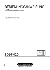 Küppersbusch EDG6400.0 Bedienungsanweisung Mit Montageanweisungen