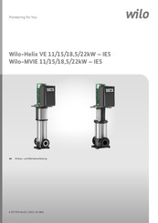 Wilo Helix VE 15kW-IE5 Einbau- Und Betriebsanleitung