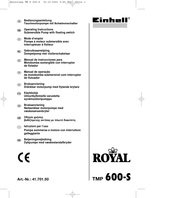 Einhell Royal 41.701.50 Bedienungsanleitung