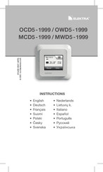 ELEKTRA MCD5-1999 Bedienungsanleitung