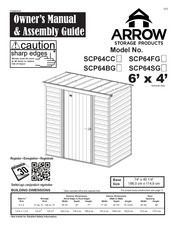 Arrow Storage Products SCP64FG Pflege- & Montageanleitung