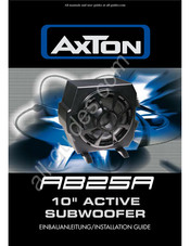 AXTON AB25A Einbauanleitung