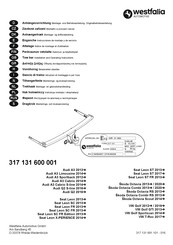 Westfalia Automotive 317 131 600 001 Montage- Und Betriebsanleitung