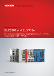Beckhoff ELX3184 Betriebsanleitung