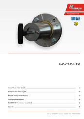 Bühler technologies GAS 222.35-U Ex1 Bedienungsanleitung
