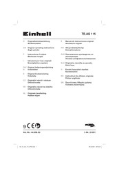 EINHELL TE-AG 115 D Originalbetriebsanleitung